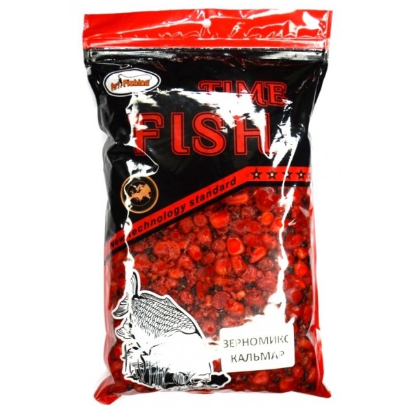 Зерномикс рыбацкий, Art Fishing, 500г, вкус Кальмар